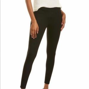 Lafayette 148 New York black cotton pull on leggings
